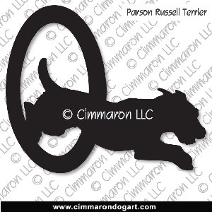 p-russell005d - Parson Russell Terrier Agility Decal