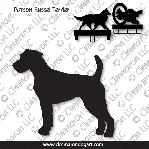 p-russell002ls - Parson Russell Terrier Standing MACH Bars-Rosette Bars