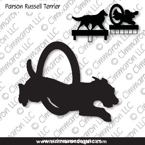 p-russell005ls - Parson Russell Terrier Agility MACH Bars-Rosette Bars