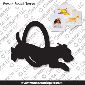 p-russell005n - Parson Russell Terrier Agility Note Cards