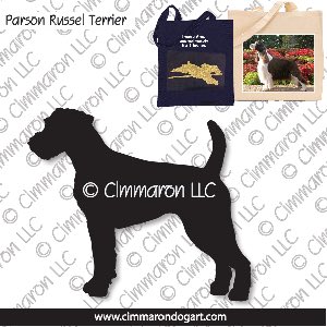 p-russell002tote - Parson Russell Terrier Standing Tote Bag