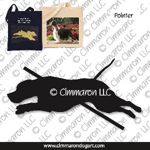 pointer005tote - Pointer Jumping Tote Bag