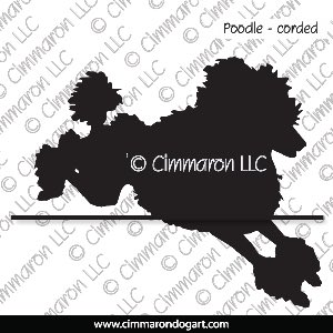 poodle013d - Poodle Corded Jumping Decal