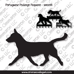 ppp-s006h - Portuguese Podengo Pequeno Smooth Gaiting Leash Rack