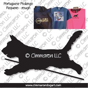 ppp004t - Portuguese Podengo Pequeno Jumping Custom Shirts