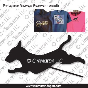 ppp-s008t - Portuguese Podengo Pequeno Smooth Jumping Custom Shirts