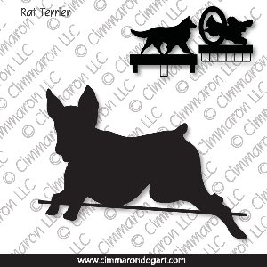 rat004ls - Rat Terrier Jumping MACH Bars-Rosette Bars