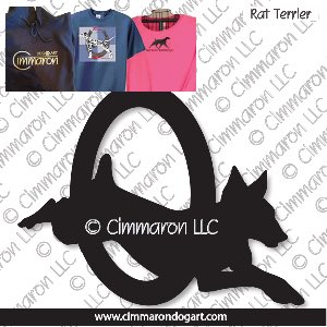 rat003t - Rat Terrier Agility Custom Shirts
