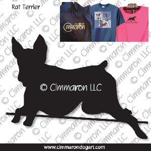 rat004t - Rat Terrier Jumping Custom Shirts