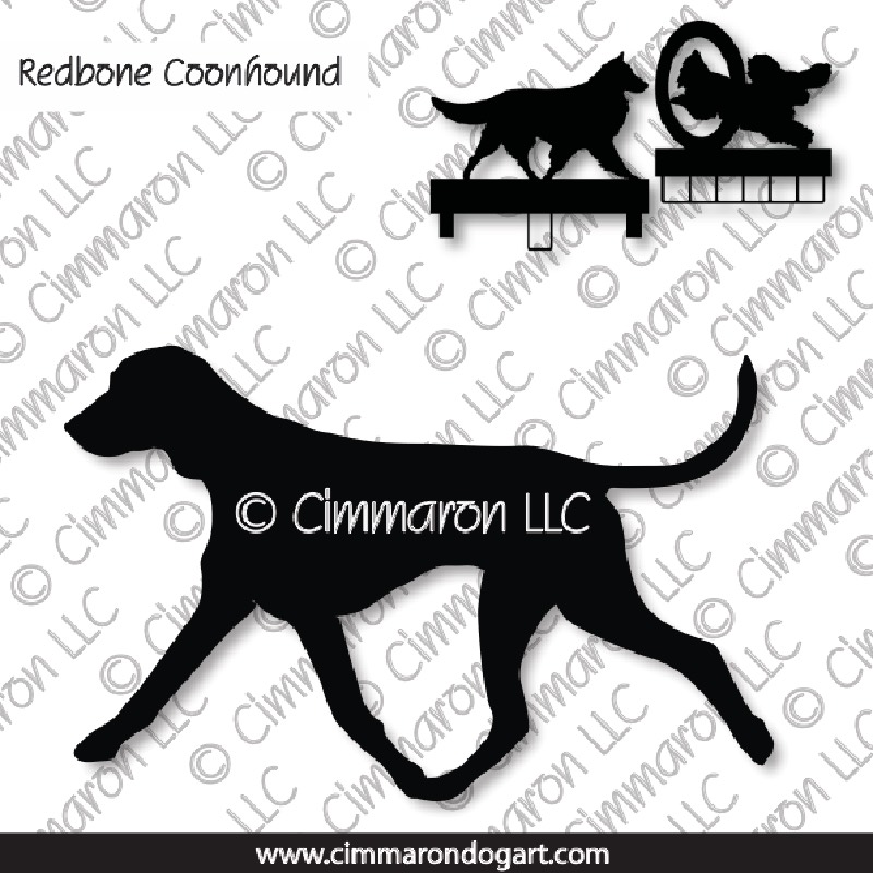 redbone002ls - Redbone Coonhound Gaiting MACH Bars-Rosette Bars