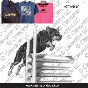 rot009t - Rottweiler Obedience Sketch Shirts