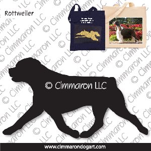 rot004tote - Rottweiler Trotting Tote