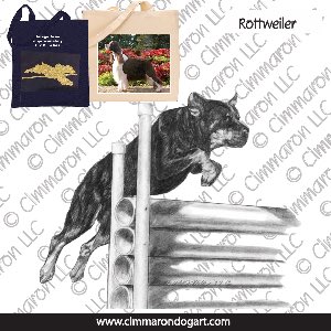 rot009tote - Rottweiler Obedience Sketch Tote