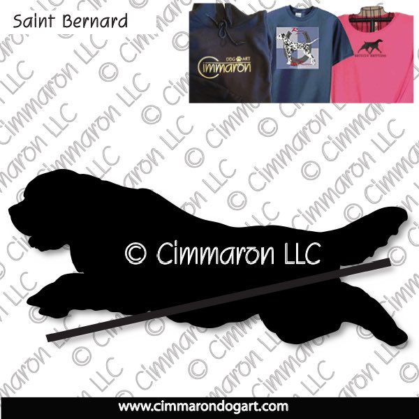 saint005t - Saint Bernard Jumping Custom Shirts