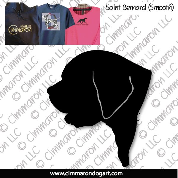 saint009t - Saint Bernard Smooth Head Custom Shirts