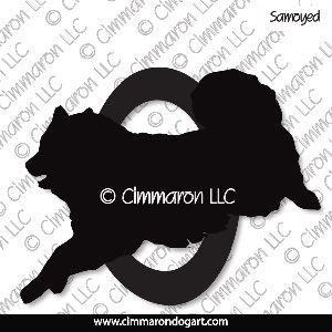 sammy004d - Samoyed Agility Decal