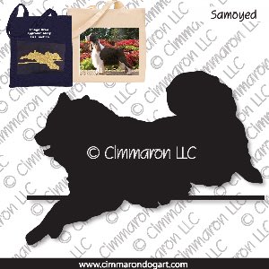 sammy005tote - Samoyed Jumping Tote Bag