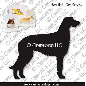 sdeer001n - Scottish Deerhound Note Cards