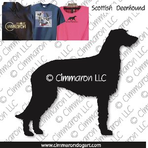 sdeer001t - Scottish Deerhound Custom Shirts