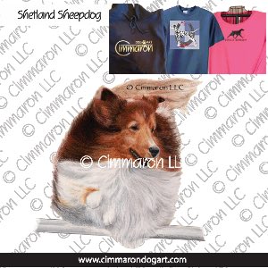 sheltie007t - Shetland Sheepdog Agility Color Custom Shirts