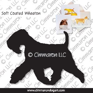 sc-wheaten003n - Soft Coated Wheaten Terrier Gaiting Note Cards