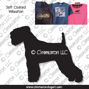 sc-wheaten002t - Soft Coated Wheaten Terrier Standing Custom Shirts