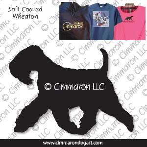 sc-wheaten003t - Soft Coated Wheaten Terrier Gaiting Custom Shirts