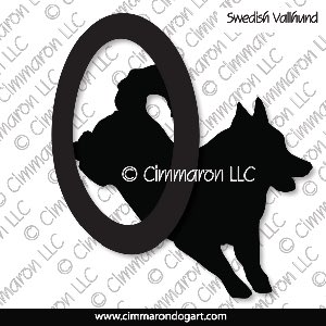 sw-vall007d - Swedish Vallhund Agility Decal