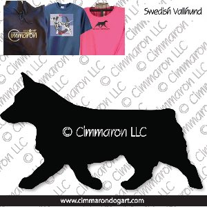 sw-vallbob002t - Swedish Vallhund Bob Gaiting Custom Shirts