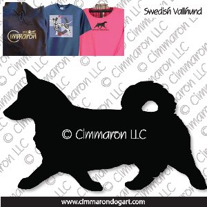 sw-vall006t - Swedish Vallhund Gaiting Custom Shirts
