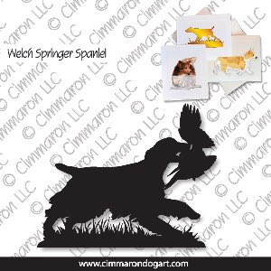 welsh-ss007n - Welsh Springer Spaniel Field Note Cards