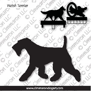 welsh-ter003ls - Welsh Terrier Gaiting MACH Bars-Rosette Bars