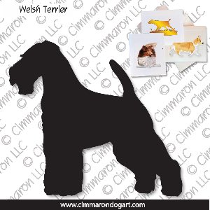 welsh-ter001n - Welsh Terrier Note Cards