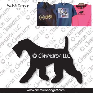welsh-ter003t - Welsh Terrier Gaiting  Custom Shirts