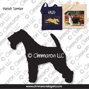 welsh-ter002tote - Welsh Terrier Standing Tote Bag