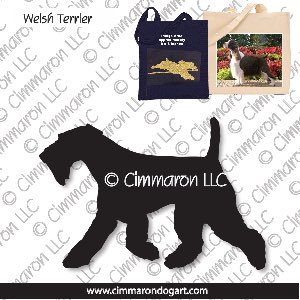 welsh-ter003tote - Welsh Terrier Gaiting Tote Bag