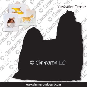 yorkie001n - Yorkshire Terrier Note Cards