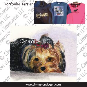 yorkie005t - Yorkie in Color Custom Shirts
